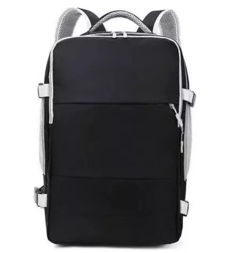 MOCHILA VIAJE USB EQUIPAJE MANO NEGRO